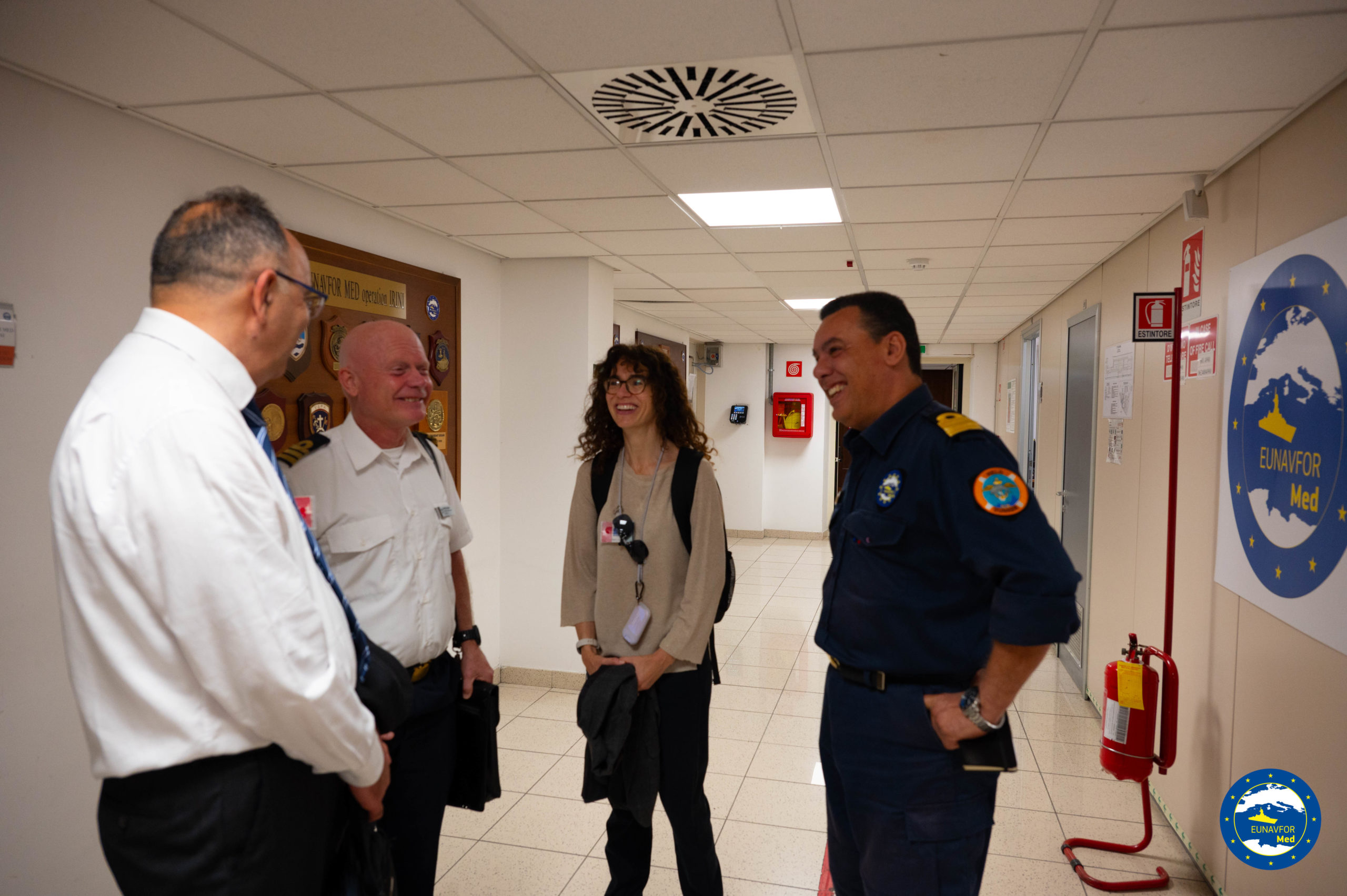 Recently delegation of the European Maritime Safety Agency EMSA visited the OHQ of the EUNAVFOR MED Operation IRINI
